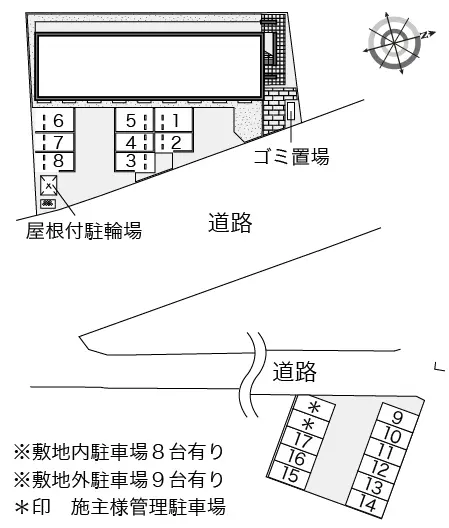 南相馬市原町区旭町３丁目 月極駐車場